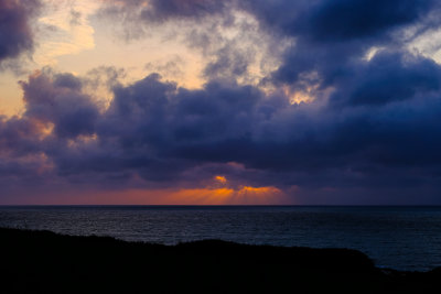Sunset from Westward Ho in Devon