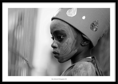 Young boy at the carnival, France 2018