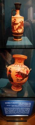 Hidra y Lecito con escenas del hroe Heracles