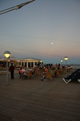 Aft pool at dusk