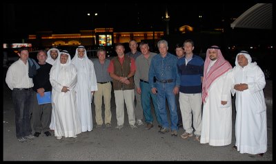 Happy Birdwatchers after having had dinner together (Photo with Johan Sandstroms camera)