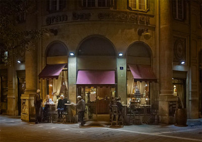 Evening socializing on the Viale XX Settembre