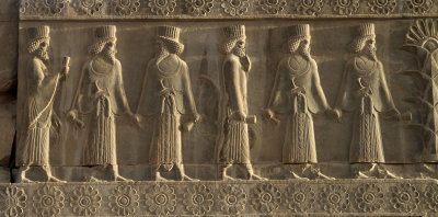 Persian and Median dignitaries, Northern Staircase, Tripylon, Persepolis