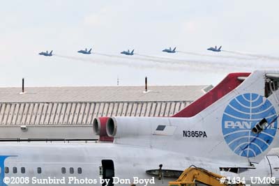 The Blue Angels at the 2008 Great Tennessee Air Show practice show at Smyrna aviation stock photo #1434