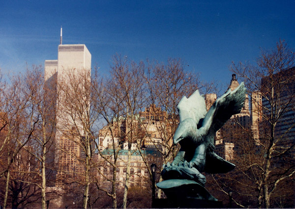 Battery Park with the World Trade Center