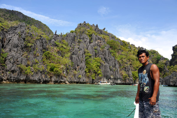 Boat boy from the El Nido Cafe
