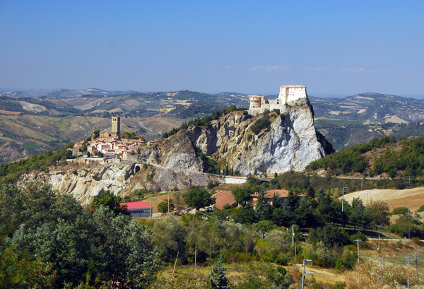 Well defended San Leo, Apennine Mountains