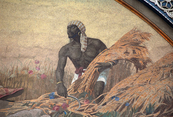 Africa  mosaic detail - Galleria Vittorio Emanuelle II, Milan