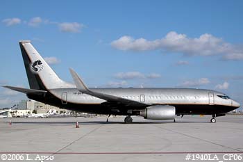 Boeing 737-7BC BBJ VP-BRT corporate aviation stock photo #1940LA_CP06