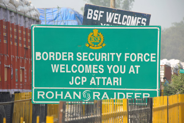Indian Border Security Force welcomes you at JCP Attari