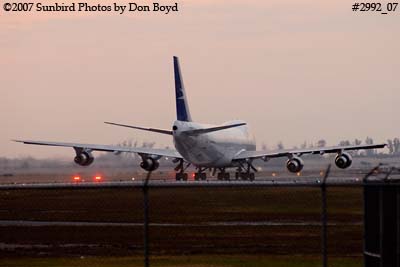 Ex Air Plus Comet B747-212B N9386A (ex EC-IPN) high speed taxi run airline aviation stock photo #2992