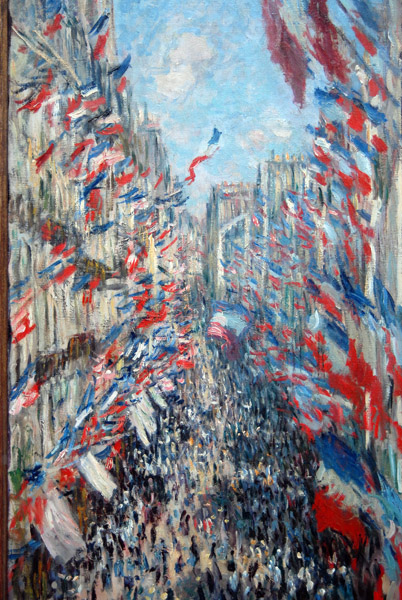 La rue Montorgueil, fête du 30 juin 1878 by Claude Monet