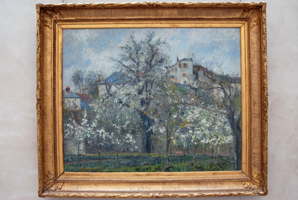 Printemps, Pruniers en fleurs by Camille Pissarro, 1877