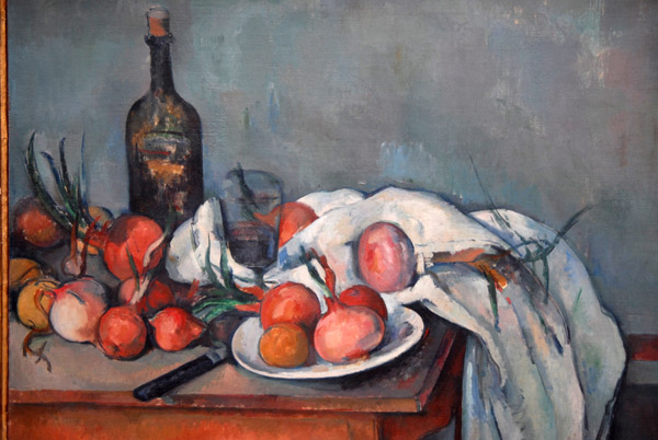 Natur morte aux oignon by Paul Cézanne, ca 1895
