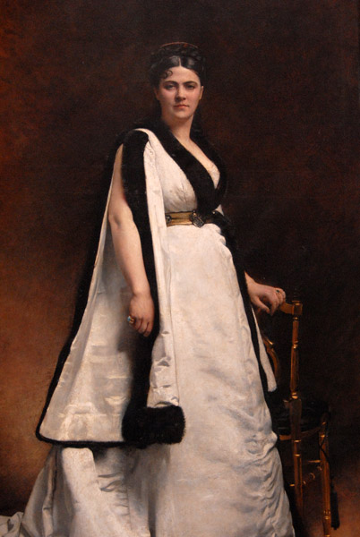 Portrait of the actress Madame Pasca by Léon Bonnat, 1874