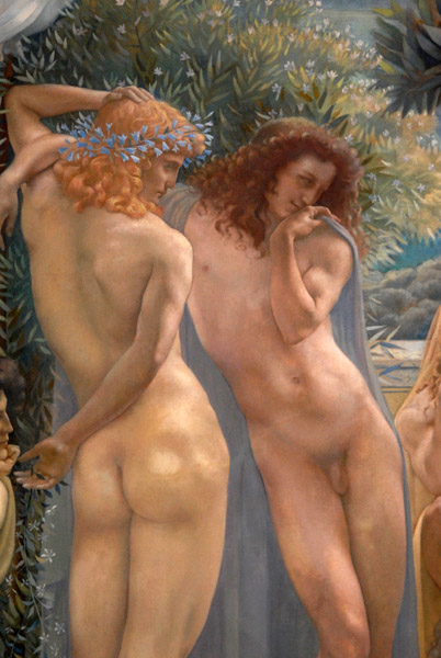 Detail of The School of Plato by Jean Delville, 1898