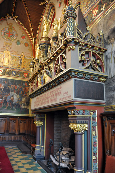 Fireplace in the Gothic Hall, Bruges