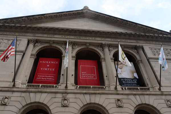 The current building of the Art Institute of Chicago opened during the World Columbian Exposition in 1893