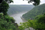 View upriver from the top of the Loreley