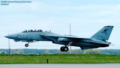 USN F-14 Tomcat from VF-101 Grim Reapers military aviation air show stock photo #3686