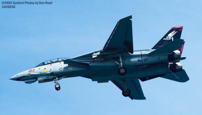 USN F-14D Tomcat #163414 military aviation air show stock photo #4290