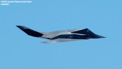 USAF F-117A Nighthawk military aviation air show stock photo #4422