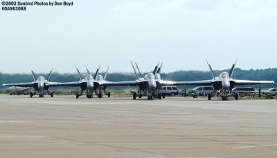 USN Blue Angels F/A-18 Hornets military aviation air show stock photo #6939