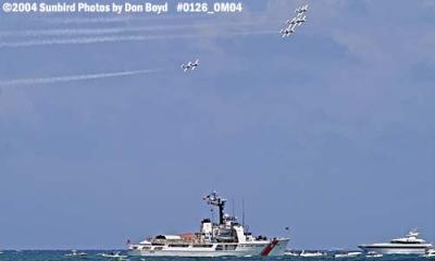 2004 - Canadian Forces Snowbirds and CGC CONFIDENCE (WMEC 619) at the Air & Sea Show military aviation stock photo #0126