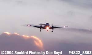 IBC Airways Swearingen SA227AC Metro III N861BC aviation sunset stock photo #4822