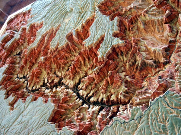 Grand Canyon Model at the North Rim visitor's center